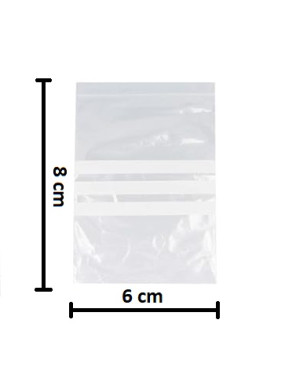 Saco ZIP 6x8cm - Emb. c/...