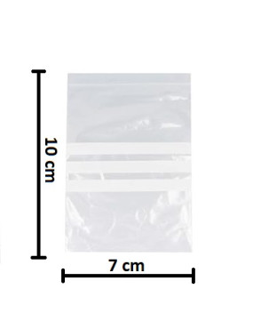 Saco ZIP 7x10cm - Emb. c/...