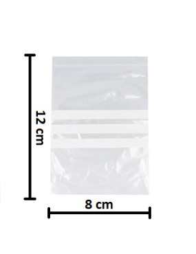 Saco ZIP 8x12cm - Emb. c/...