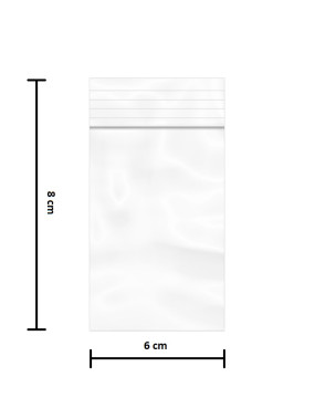 Saco ZIP 6x8cm - Emb. c/...