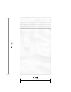 Saco ZIP 7x10cm - Emb. c/...