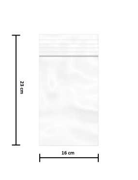 Saco ZIP 16x23cm - Emb. c/...