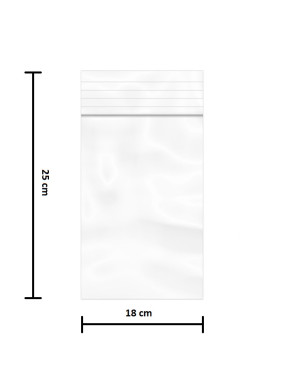 Saco ZIP 18x25cm - Emb. c/...